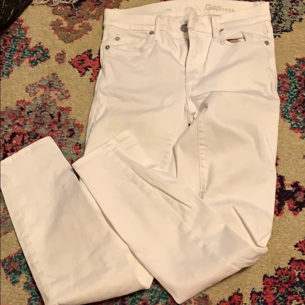 White gap skinny jeans